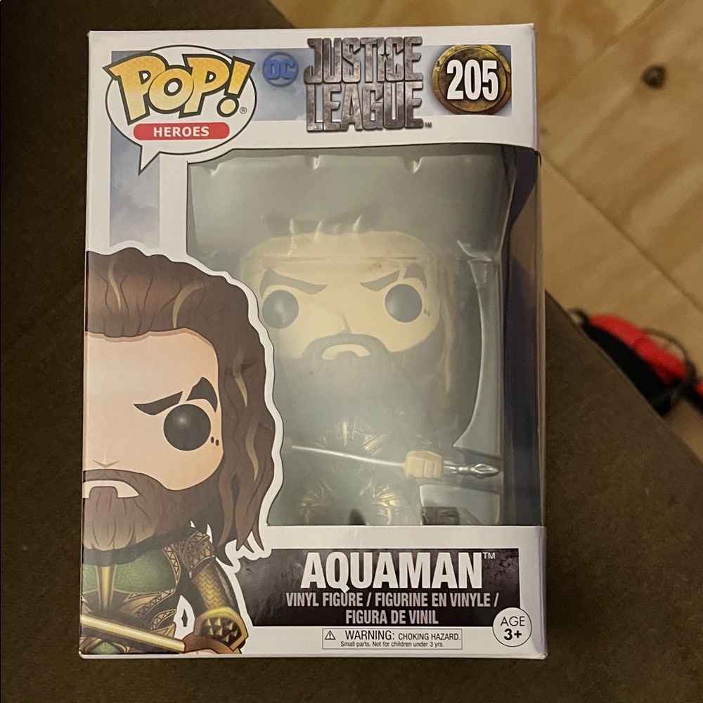 Funko Aquaman Vinyl Figure with Gold and Brown Accents